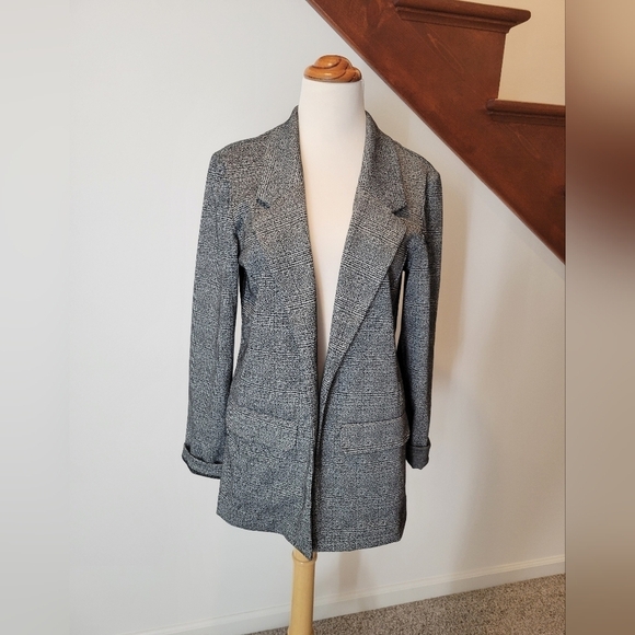 Liverpool Open Front Blazer Black White Size S - Picture 4 of 5